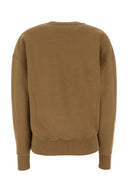 Felpa di cotone di Saint Laurent Camel