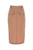 Gonna in crepe rosa skin skin skin