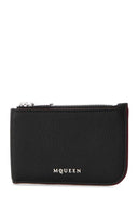 Alexander Mcqueen Black Leather Card Holder