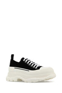 Alexander Mcqueen zapatillas de deporte negras con suela de lona Tread Slick