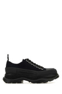 Alexander Mcqueen Black Canvas Tread Slick Sneakers