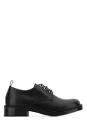 Alexander Mcqueen Black Leather Sneakers With Black Leather Heel
