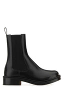 Alexander McQueen Black Canvas Tread Slick Sneakers