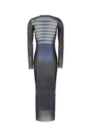 Jean Paul Gaultier Printed Tulle Dress