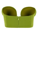 Jean Paul Gaultier Green Stretch Viscose Blend Crop Top