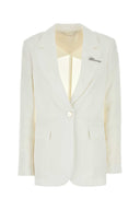 Blumarine White Gabardine Blazer