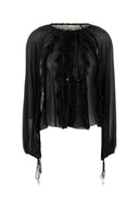 Blumarine Black Silk Blouse