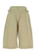 Lemaire Sage Green Cotton Bermuda Shorts