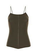 Lemaire Army Green Viscose Blend Tank Top