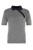 Fendi Borded Stretch Viscose Blend Polo camisa