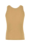 Fendi Camel Stretch Nylon Tank Top
