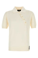 Fendi Ivory Viscose Polo Shirt