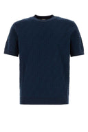 Fendi Navy Blue Cotton Sweater
