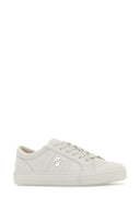 Fendi White Leather Domino Sneakers