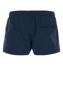 Versace Blue Nylon Bermuda Shorts