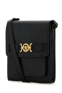 Versace Black Leather Medusa Biggie Crossbody Bag
