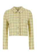 Versace Multicolor Tweed Blazer