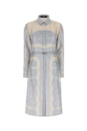 Versace Printed Silk Shirt Dress