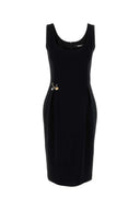Versace Black Stretch Cady Dress