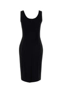 Versace Black Stretch Cady Dress