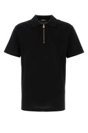 Versace Black Piquet Polo Shirt