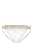 Versace White Stretch Cotton Brief