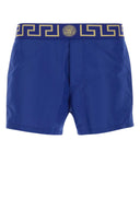 Versace Electric Blue Polyester Swimming Shorts