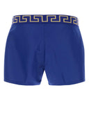 Versace Electric Blue Polyester Swimming Shorts