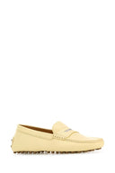 TOD 's Mocasines de cuero amarillo pastel