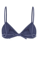Eres Blu Stretch Nylon Tourbillon Bikini Top