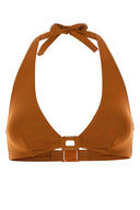 Eres Caramel Stretch Nylon Navire Bikini Top
