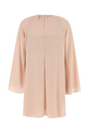 Mm Studio Pastel Pink Triacetate Blend Madia Dress