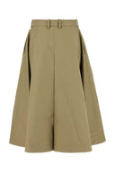 Bottega Veneta Khaki Cotton Skirt