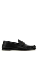 Saint Laurent Black Leather Loafers