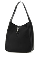 Saint Laurent Le 5 ã  7 Umhängetasche aus schwarzem Leder