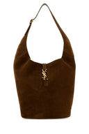Saint Laurent Brown Suede Le 5 ã  7 Shoulder Bag