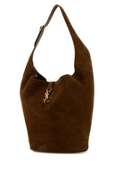 Saint Laurent Brown Suede Le 5 ã  7 Shoulder Bag