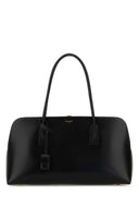 Saint Laurent Einkaufstasche aus schwarzem Leder