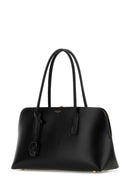 Saint Laurent Einkaufstasche aus schwarzem Leder
