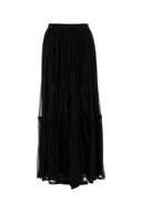 Saint Laurent Black Crepe Skirt