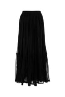 Saint Laurent Black Crepe Skirt
