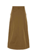 Saint Laurent Camel Cotton Skirt
