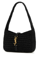 Saint Laurent Black Raffia Mini Le 5 ã  7 Handbag