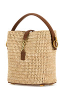 Saint Laurent Raffia Mini Le 37 Bucket Bag