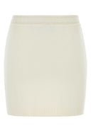 Fendi White Cashmere Blend Mini Skirt