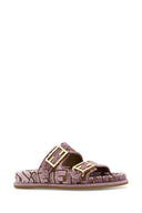 Fendi Embroidered Velvet And Jacquard Fendi Feel Slippers