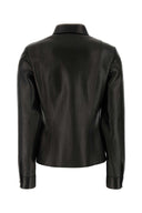Fendi Black Nappa Leather Shirt