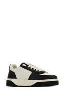 Represent Two Tone Leather And Suede Initial Sneakers