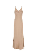 Fendi Beige Satin Long Dress