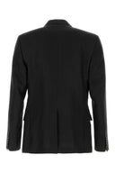 Dolce & Gabbana Black Linen Blazer